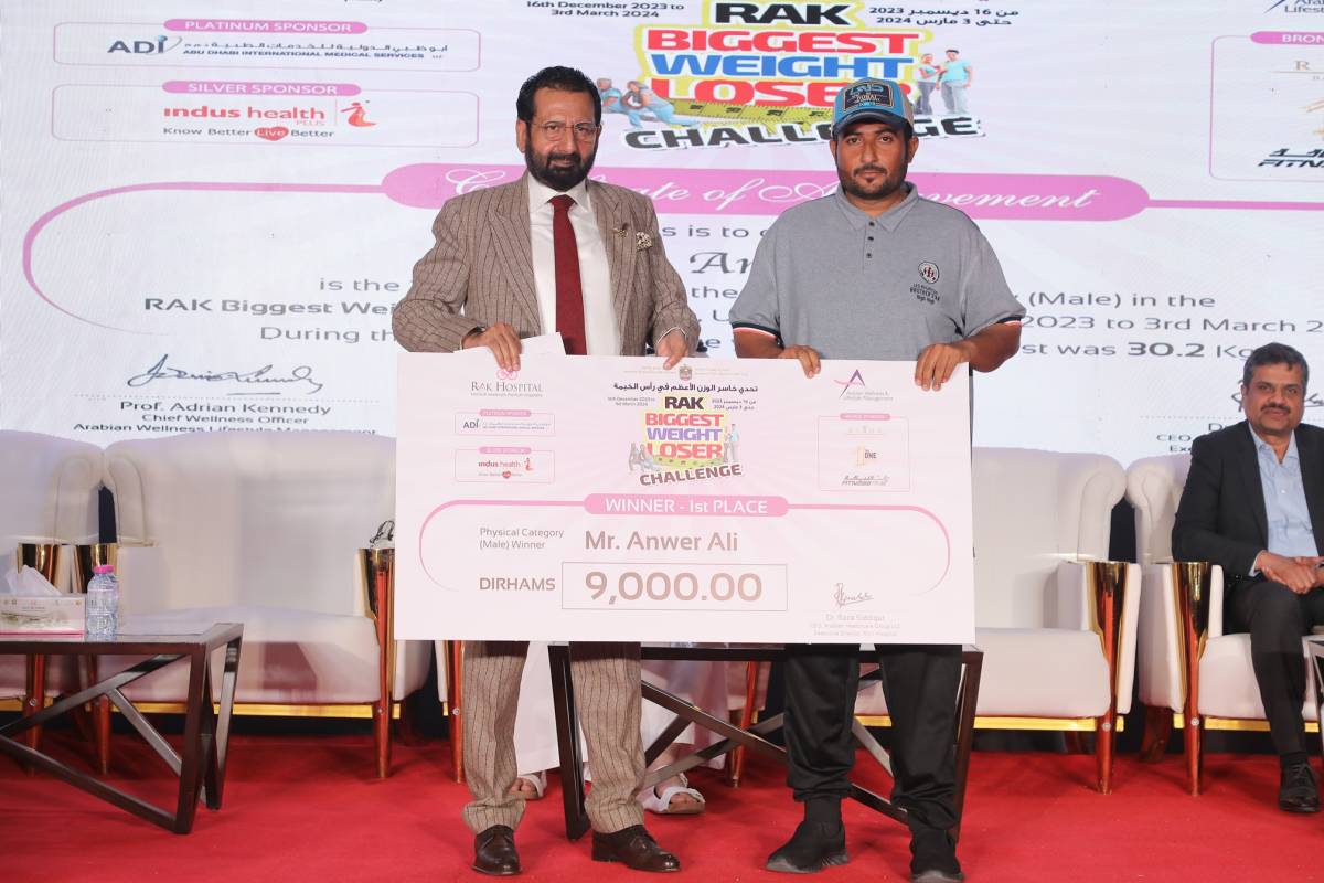 Pakistani National Emerges Victorious in RAK Biggest Weight Loss Challenge 2024, Shedding Remarkable 30.2 Kgs