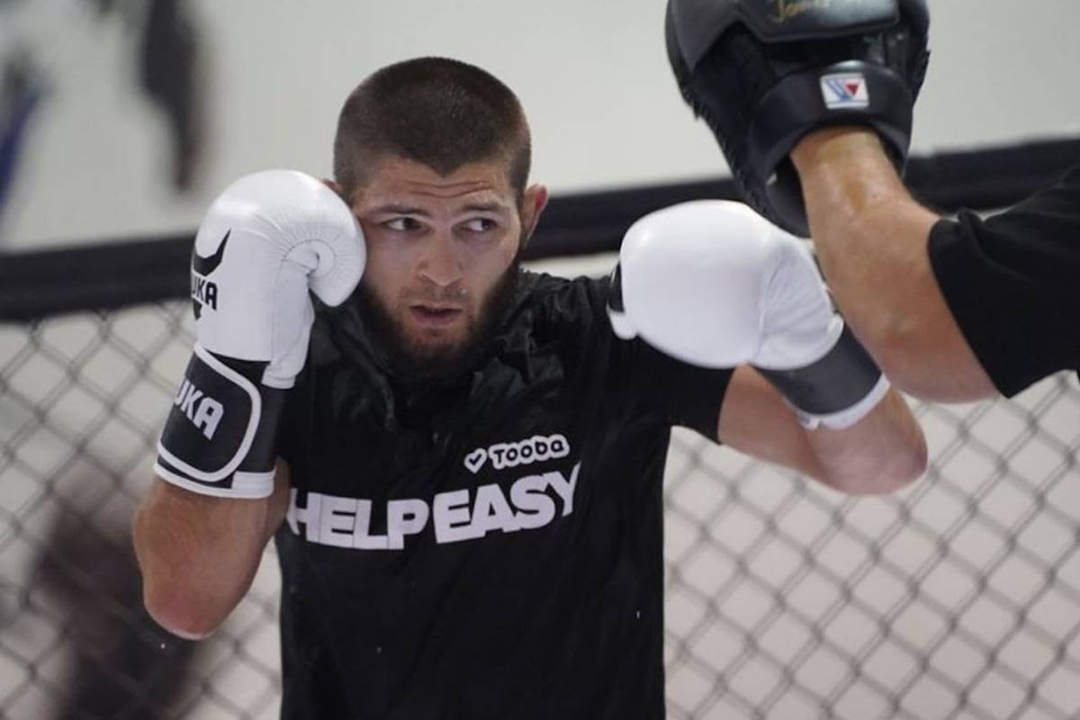 UFC and MMA star Khabib’s official training gloves to be auctioned in Dubai