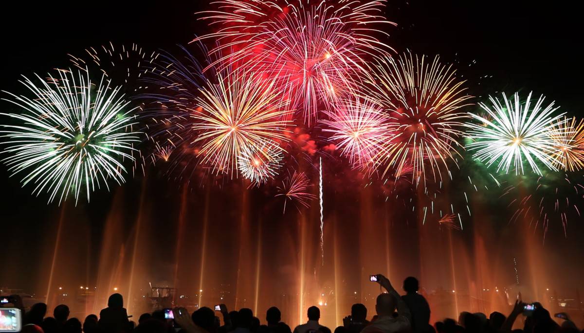 Abu Dhabi fireworks