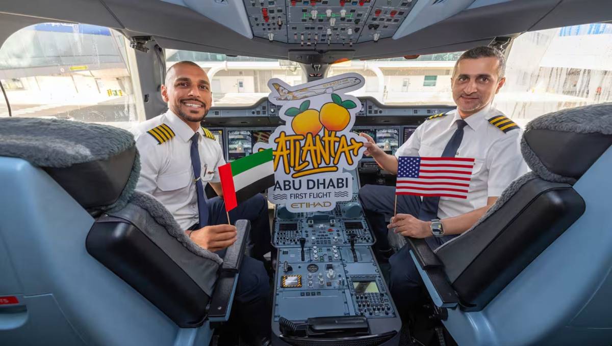Etihad flight Atlanta