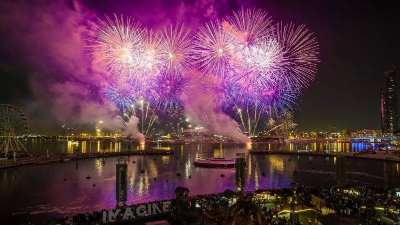 Dubai New Year fireworks