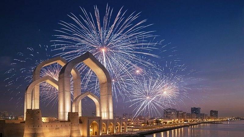 Ajman New Year fireworks