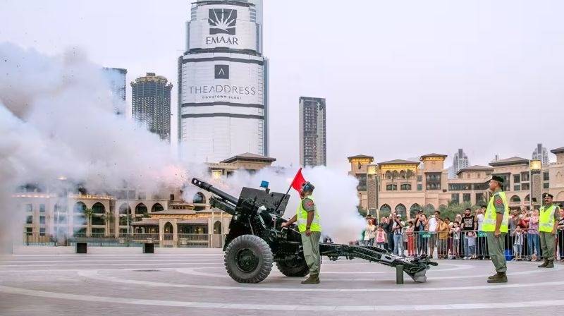 Dubai iftar cannons