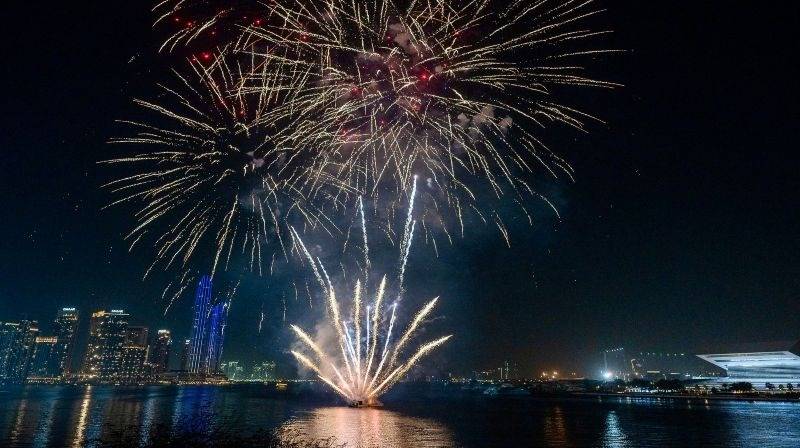 Dubai fireworks