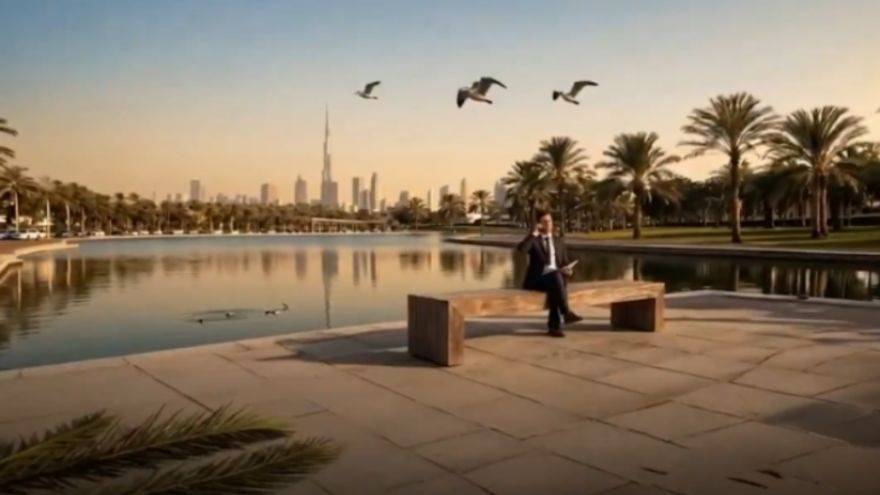 Dubai work from park