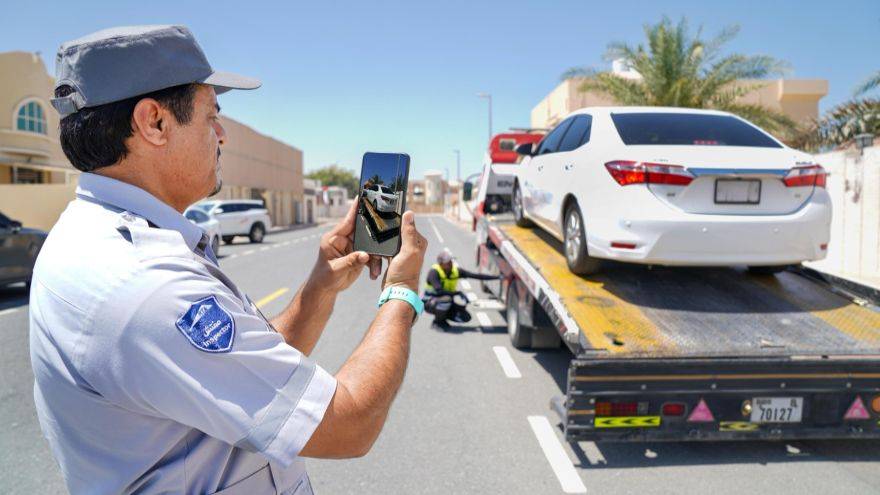 Dubai illegal parking